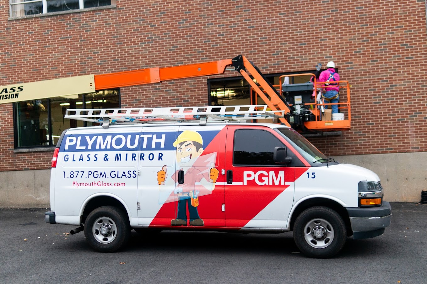 Commercial storefront glass install — Plymouth Glass & Mirror